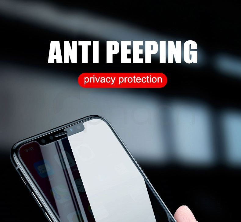 Privacy Protection Tempered Glass For iPhone X XR XS MAX 5 5S SE